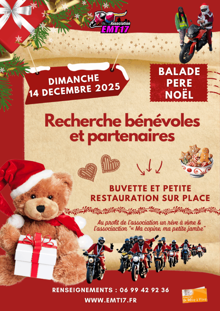 Affiche Evènement Caritatif Collecte Noël Solidaire Photos Illustration Rouge Blanc Festif Moderne (1)