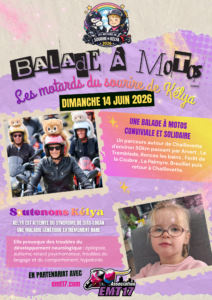 Balade à motos Kelya avec l'association emeline moto team 17