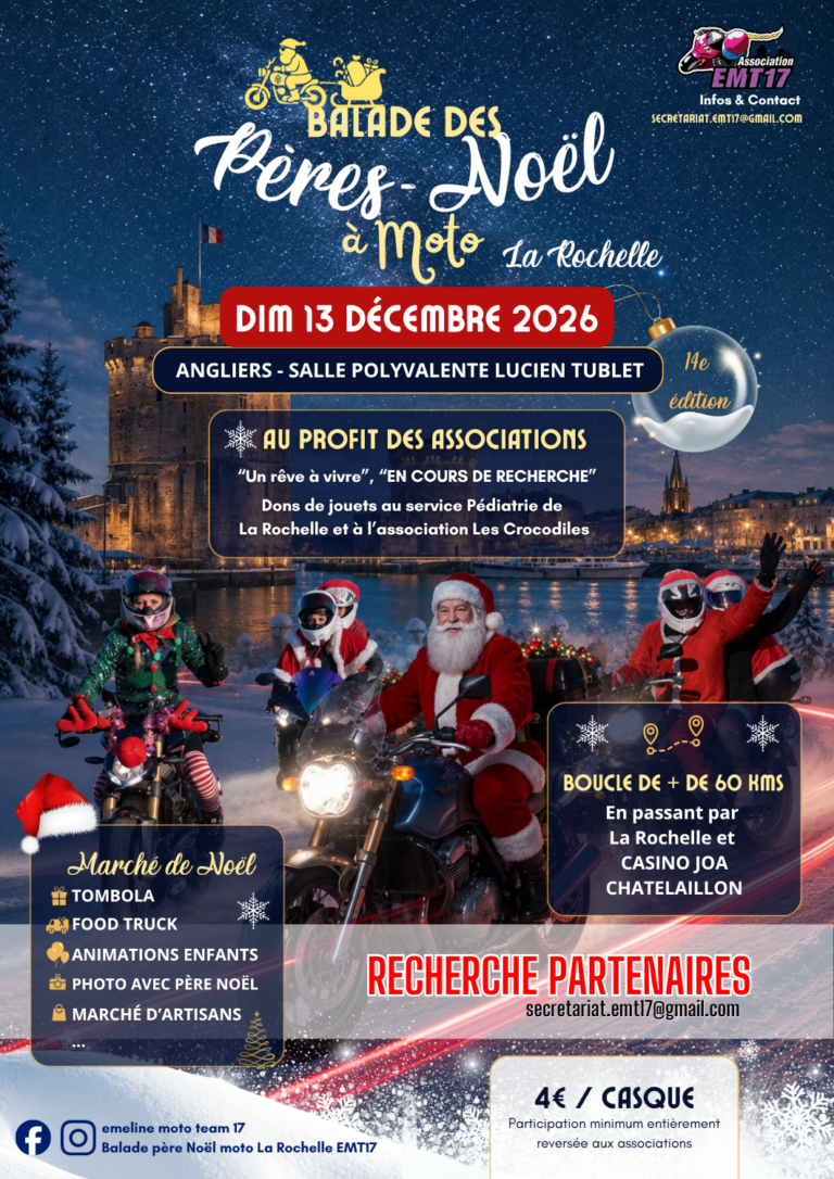 balade pere noel moto la rochelle emt17